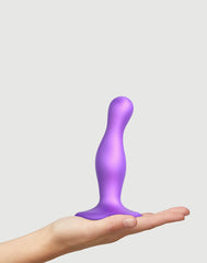 Strap-On-Me - Dildo Plug Curvy Größe S - Metallic Lila