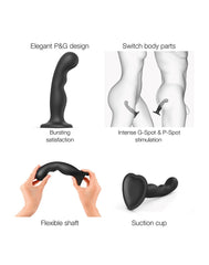 Strap-On-Me - Dildo Plug P&G Größe S - Schwarz