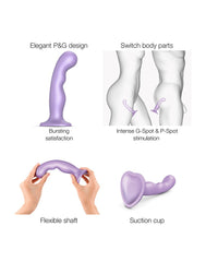 Strap-On-Me - Dildo Plug P&G Größe S - Metallic Lilac