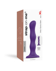 Strap-On-Me - Geisha Balls - Dildo mit rotierenden Kugeln Größe XL - Violett