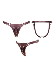 2: Strap-On-Me - Harnais Simili Generous - Aubergine