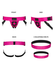 Strap-On-Me - Harness Curious - Strap-On Harness Einheitsgröße - Metallic Fuchsie