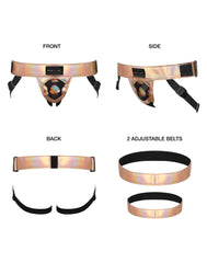 Strap-On-Me - Harness Curious - Strap-On Harness Einheitsgröße - Metallic Roségold