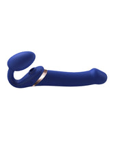 1: Strap-On-Me - Multi Orgasm - Strap-On Vibrator mit Leckstimulator Größe L - Blau