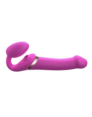 1: Strap-On-Me - Multi Orgasm - Strap-On Vibrator mit Leckstimulator Größe L - Rosa