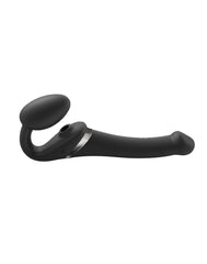 Strap-On-Me - Multi Orgasm - Strap-On Vibrator mit Leckstimulator Größe S - Schwarz