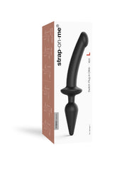 Strap-On-Me - Semirealistischer Switch Plug-In - 2-in-1 Dildo & Butt Plug Größe S - Schwarz