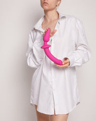 Strap-On-Me - Semirealistischer Switch Plug-In - 2-in-1 Dildo & Butt Plug Größe XXL - Pink