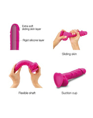 Strap-On-Me - Realistischer Sliding Skin Dildo Größe S - Rosa