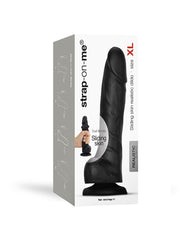 Strap-On-Me - Realistischer Sliding Skin Dildo Größe XL - Schwarz