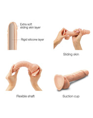Strap-On-Me - Realistischer Sliding Skin Dildo Größe XL - Nude