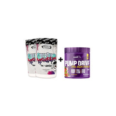 Super Pump Aggression - 420g - Bubblegum Geezer x2 + Pump Drive - 300g - Wild Strawberry FREE