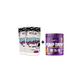 Super Pump Aggression - 420g - Gangsta Grape x2 + Pump Drive - 300g - Wild Strawberry FREE