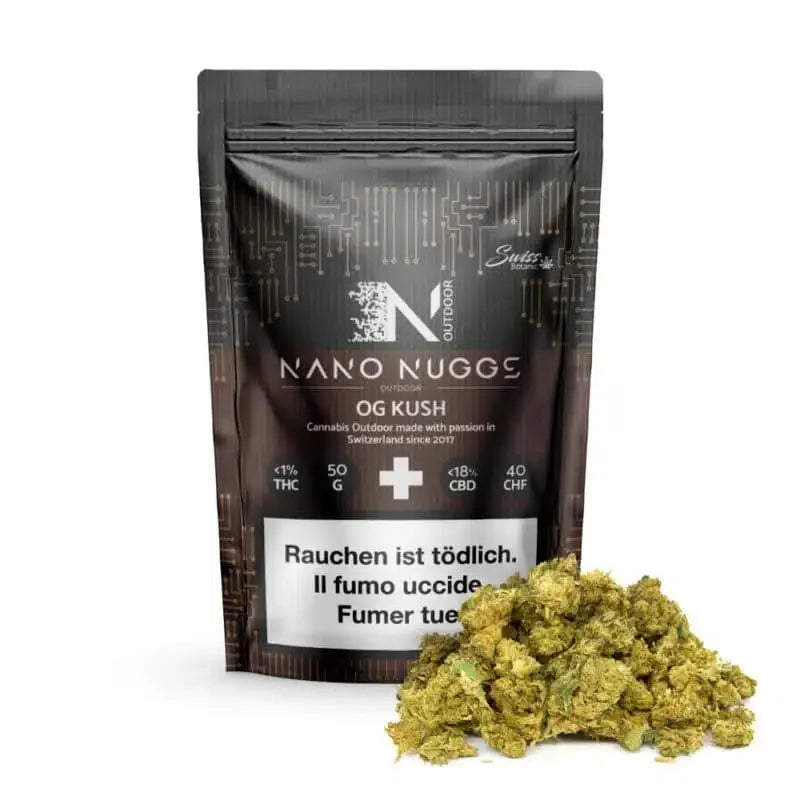 Swiss Botanic - Nano Nuggs - OG Kush - Outdoor CBD - 50g