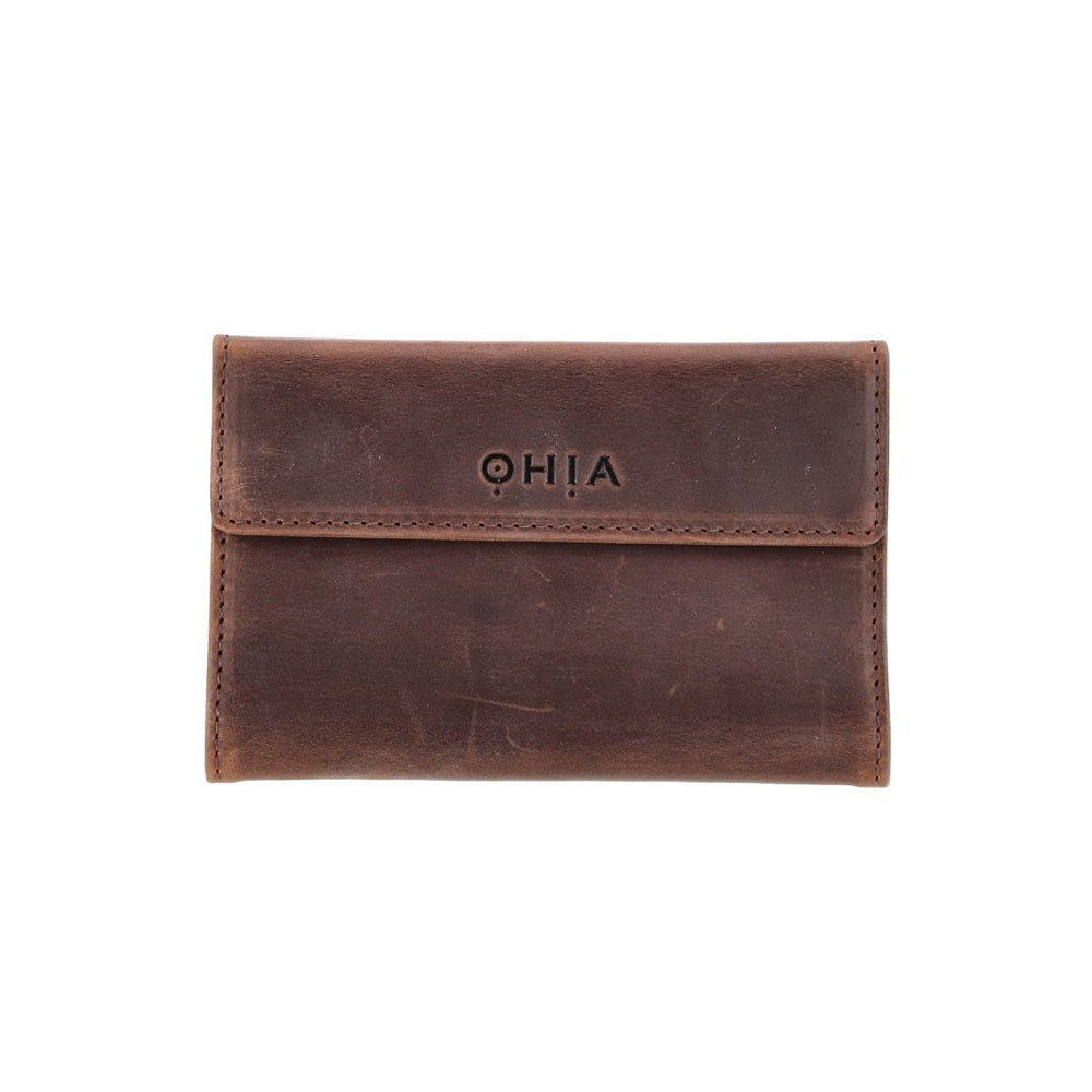 OHIA Drehertasche, echt Leder, braun