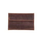 OHIA Drehertasche, echt Leder, braun
