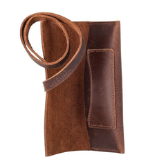 OHIA Tabaktasche Totem, echt Leder, braun