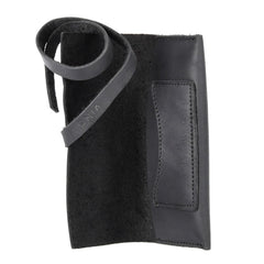 OHIA Tabaktasche Totem, echt Leder, schwarz