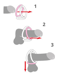 Rimba - Triangel Cock und Balls Rings