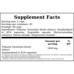 Tribulus Black 1400 - 90caps.