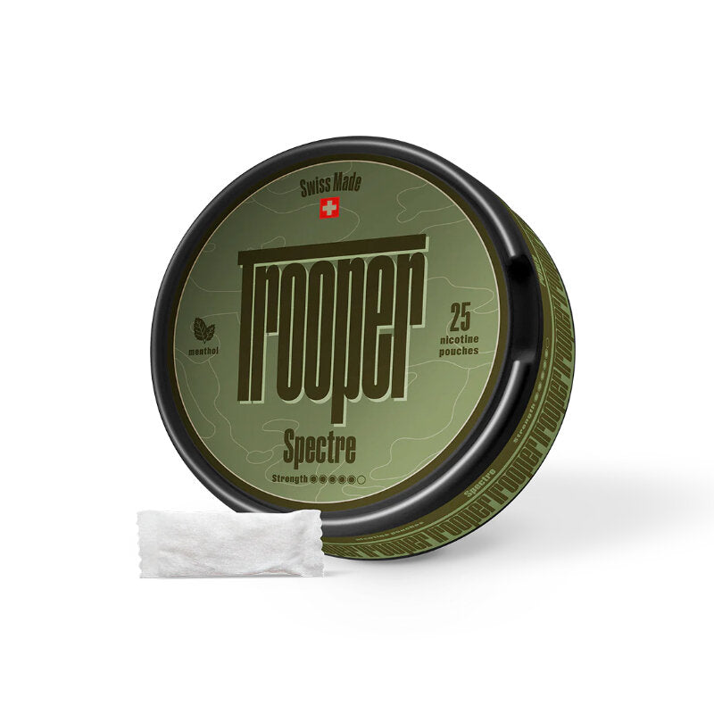 Trooper Nicotine Pouches - Spectre - Menthol - 15mg/Pouch