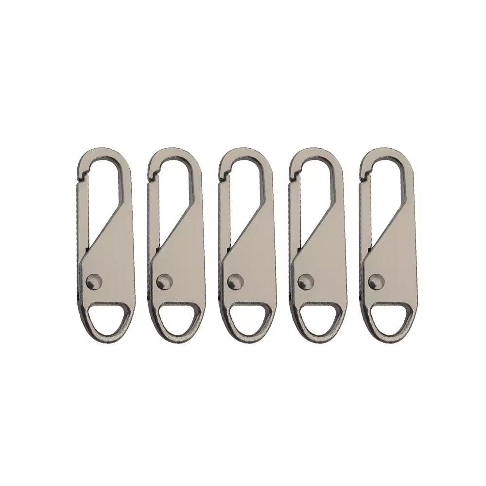 Universa Zipper Öse X1, 5er-Set, anthrazit