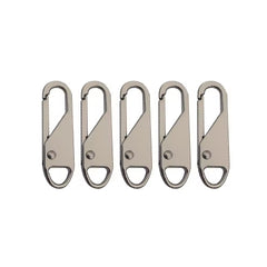 Universa Zipper Öse X1, 5er-Set, anthrazit