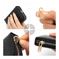 Universa Zipper Öse X2, 5er-Set, schwarz
