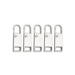Universa Zipper Öse X2, 5er-Set, silber
