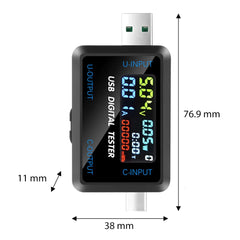 * USB-C + USB Digital Power Tester