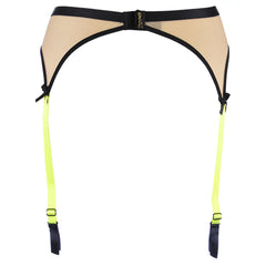 V-10142 garter belt beige-black