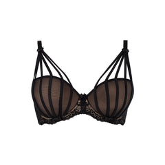 V-7541 push-up bra black-beige