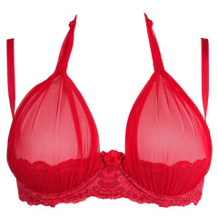 V-8761PS Plus Size bra red