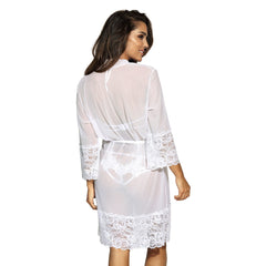 V-8850 peignoir white