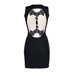 V-9209 dress black