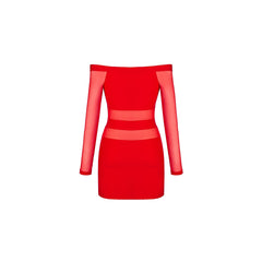 V-9299 dress red