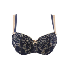 V-9421 push-up bra blue-beige