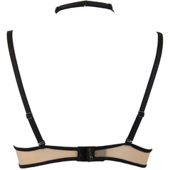 V-9661 bra black with open cups