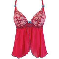 V-9679 babydoll & string red