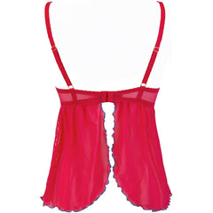 V-9679 babydoll & string red