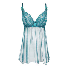 V-9709 babydoll & string green