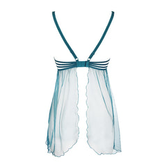 V-9709 babydoll & string green