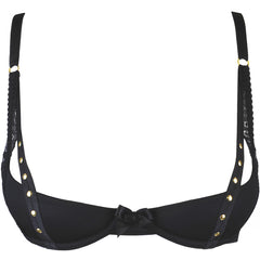 V-9781 bra black with open cups