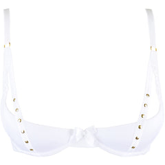 V-9791 bra white with open cups