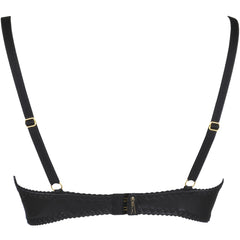 V-9871 bra black with open cups