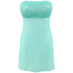 V-9929 babydoll & string sea green