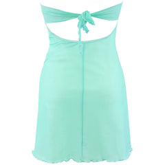 V-9929 babydoll & string sea green
