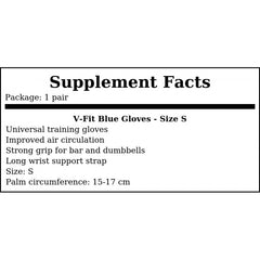 V-Fit Blue Gloves - S