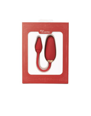 Viotec – Flora – Tragbarer Vibrator mit App-Steuerung – Gold und Weinrot