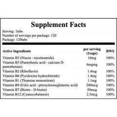 Vitamin B Complex - 120tabs.